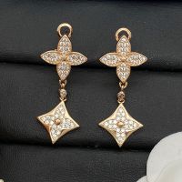 Louis Vuitton Color Blossom M Star Multi-Motif Earrings in Metal with Diamonds Rose Gold