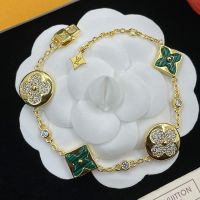 Louis Vuitton Color Blossom BB Star and Sun Multi-Motif Bracelet in Metal with Malachite and Diamonds Gold