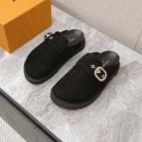 Louis Vuitton LV Cosy Flat Comfort Clogs Unisex Suede Black