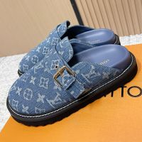 Louis Vuitton LV Cosy Flat Comfort Clogs Unisex Monogram Denim Blue
