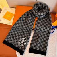 Louis Vuitton Damie Scarf in Wool Black