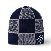 Louis Vuitton Beanie in Damier Heritage Wool Navy Blue