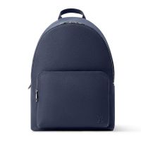 Louis Vuitton Discovery Work Backpack in Waxy Calfskin with LV Aerogram M26022 Navy Blue