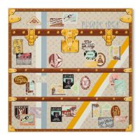 Louis Vuitton Elysee Palace Hotel Square 90 Scarf in Silk M79759 Beige