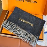 Louis Vuitton Signature Scarf in Wool Black