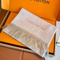 Louis Vuitton Signature Scarf in Wool Pink