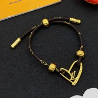 Louis Vuitton Fall in Love Bracelet in Monogram Canvas and Metal M8024A Gold