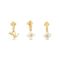 Louis Vuitton LV Floragram Earrings In Metal M01025 Gold