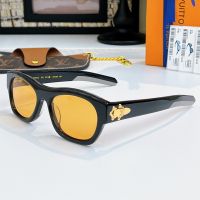 Louis Vuitton LV Frog Round Square Sunglasses in Acetate Z3067U Brown