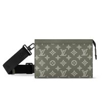 Louis Vuitton Gaston Wearable Wallet in Monogram Shadow Leather M13197 Olive