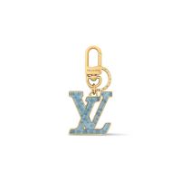 Louis Vuitton LV Gloss Key Holder in Metal M02590 Gold/Blue