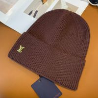 Louis Vuitton LV Iconic Beanie in Wool Brown