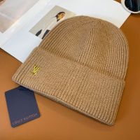 Louis Vuitton LV Iconic Beanie in Wool Camel
