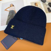 Louis Vuitton LV Iconic Beanie in Wool Navy Blue