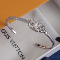 Louis Vuitton LV Iconic Cuff Bracelet in Metal and Crystals Silver