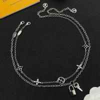Louis Vuitton LV Iconic Charms Necklace in Metal Silver
