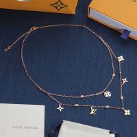Louis Vuitton Idylle Blossom Charms Necklace in Metal and Diamonds Rose Gold
