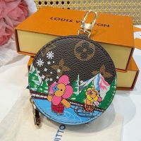 Louis Vuitton Vivienne Illustre Ice Skate Xmas Bag Charm in Monogram Canvas Brown