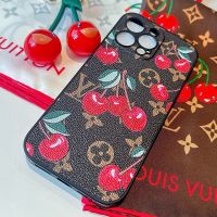 Louis Vuitton x TM Cerise iPhone Case in Monogram Leather Brown