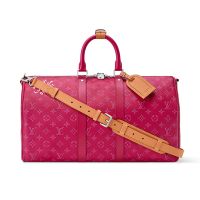 Louis Vuitton Keepall Bandouliere 45 Bag in Monogram Heritage Canvas M26868 Rose