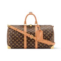 Louis Vuitton Keepall Trunk 45 Bag in Monogram Origine Canvas M28339 Brown
