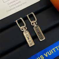 Louis Vuitton Les Gastons Vuitton Tag Earrings in Metal Rose Gold