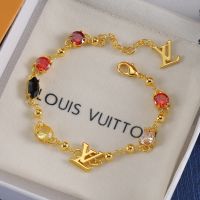 Louis Vuitton LV Light Bracelet in Metal with Crystals Gold