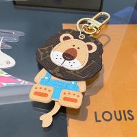 Louis Vuitton Cute Lion Bag Charm in Monogram Canvas Brown