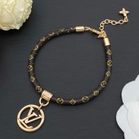 Louis Vuitton Louise Bracelet in Monogram Canvas and Metal Rose Gold