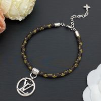 Louis Vuitton Louise Bracelet in Monogram Canvas and Metal Silver