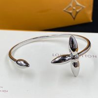 Louis Vuitton Louisette Cuff Bracelet in Metal Silver