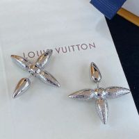 Louis Vuitton Louisette Stud Earrings in Metal Silver
