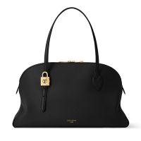 Louis Vuitton Low Key Duffle Tote in Grained Calfskin M26257 Black