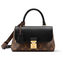 Louis Vuitton Madeleine BB Handbag in Monogram Canvas and Smooth Leather M27511 Brown/Black
