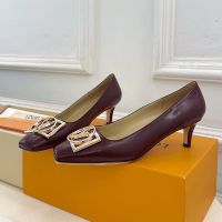Louis Vuitton Madeleine Pumps 55mm Women Calfskin Burgundy