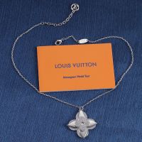 Louis Vuitton LV Medaillon Necklace in Metal with Crystals Silver