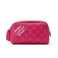 Louis Vuitton Mini Dopp Kit in Monogram Heritage Canvas M26870 Rose