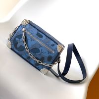 Louis Vuitton Mini Soft Trunk Bag In Monogram Aquagarden Canvas M22588 Blue