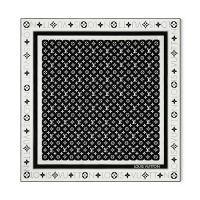 Louis Vuitton Monogram Infinity Square 90 Scarf in Silk M79893 Black