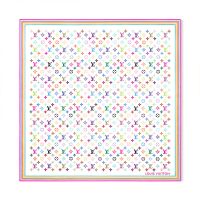 Louis Vuitton x TM Monogram Multicolor Square 90 Scarf in Silk M94967 White