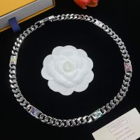 Louis Vuitton LV Mosaic Necklace in Metal Silver