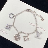 Louis Vuitton Idylle Blossom Charms Bracelet In Metal with Crystals Silver