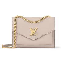 Louis Vuitton Mylockme Chain Bag in Soft Grained Calfskin M56137 Grey