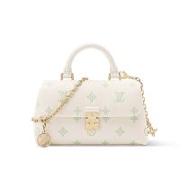 Louis Vuitton Madeleine Nano Handbag in Bicolor Monogram Empreinte Leather M27698 White/Green