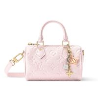 Louis Vuitton Speedy Nano Boston Bag in Monogram Empreinte Leather M27107 Pink