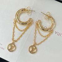 Louis Vuitton Nanogram Mini Hoop Earrings in Metal M00572 Gold