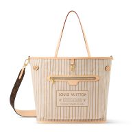 Louis Vuitton Neverfull Bandouliere Inside Out MM Tote in Monogram Canvas M28407 Beige