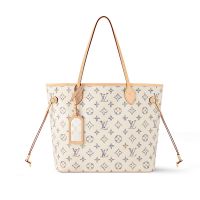 Louis Vuitton Neverfull MM Tote In Monogram Jacquard Fabric M24905 Beige