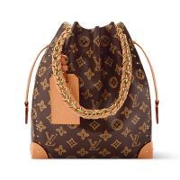 Louis Vuitton Noe Trunk Bucket Bag in Monogram Origine Canvass M28103 Brown
