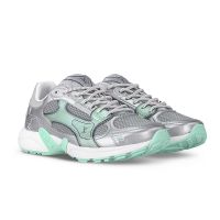 Louis Vuitton LV Olympia Sneakers Unisex Metallic Synthetic Leather and Mesh 1AHOLN Silver/Green